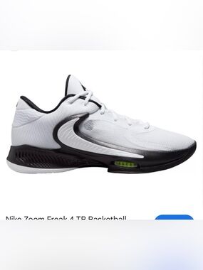 Nike Zoom Freak 4 TB White Black Giannis, Men's 5 Basketball Shoes DO9679-100